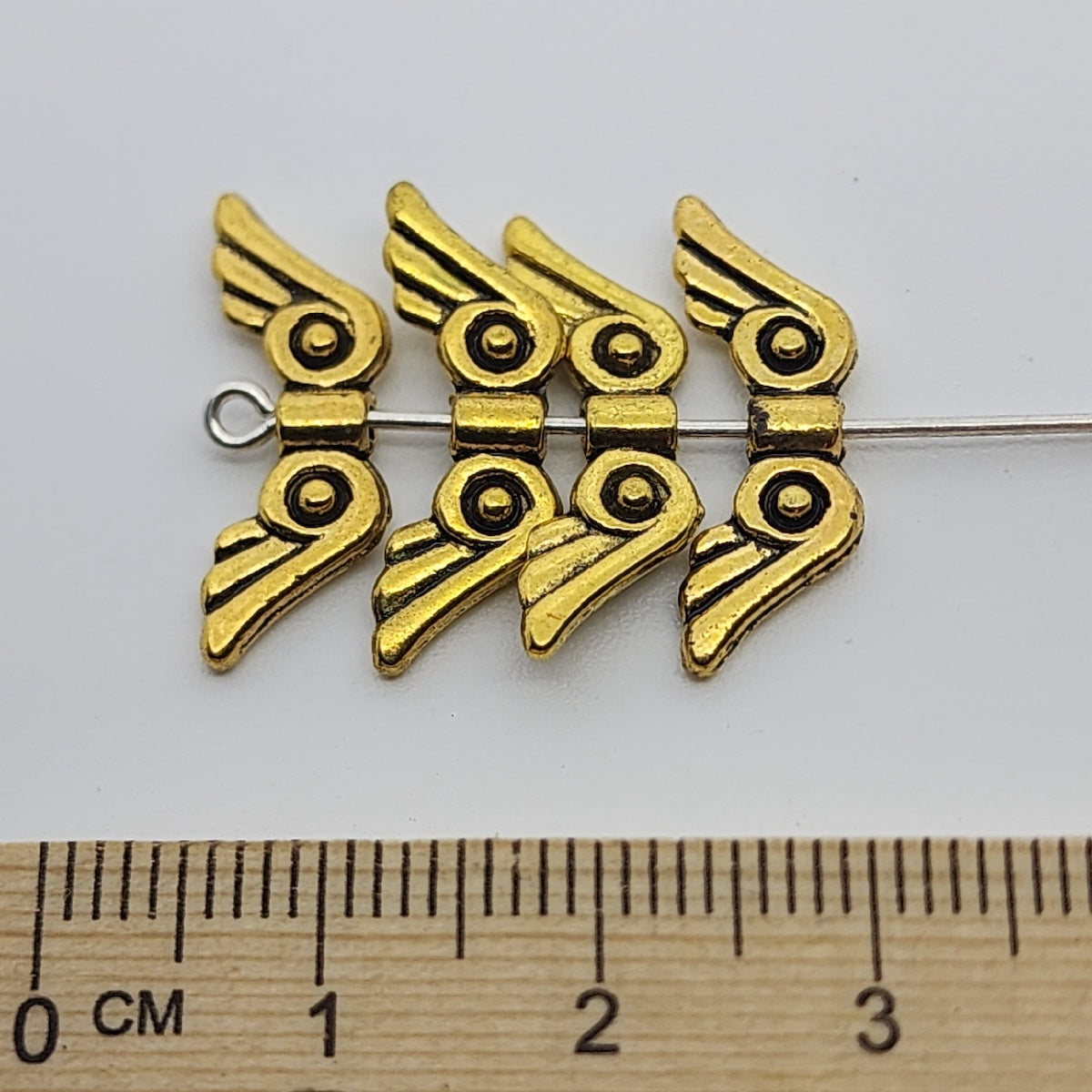 16mm Angel Wings (20) - Antique Gold