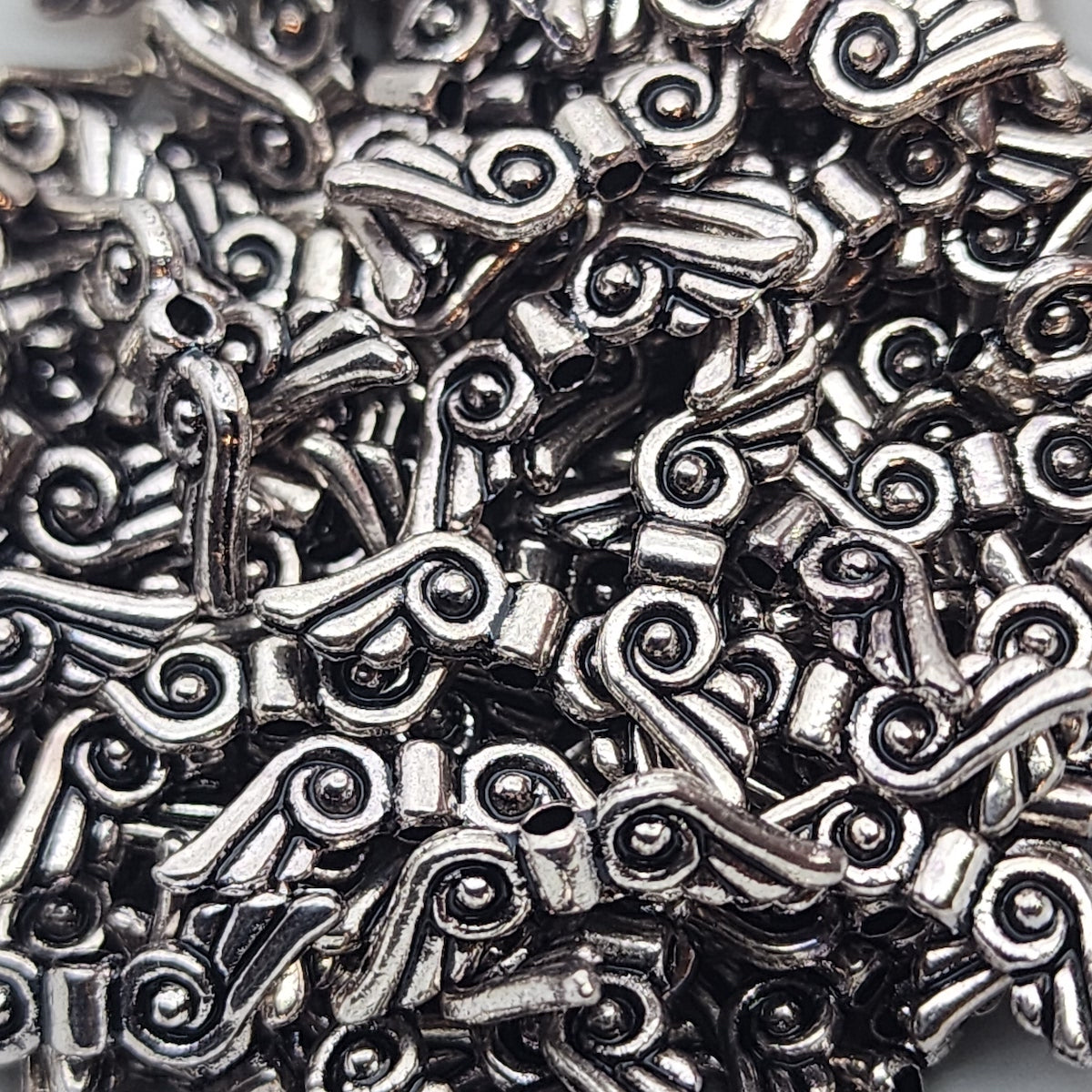 16mm Angel Wings (20) - Antique Silver