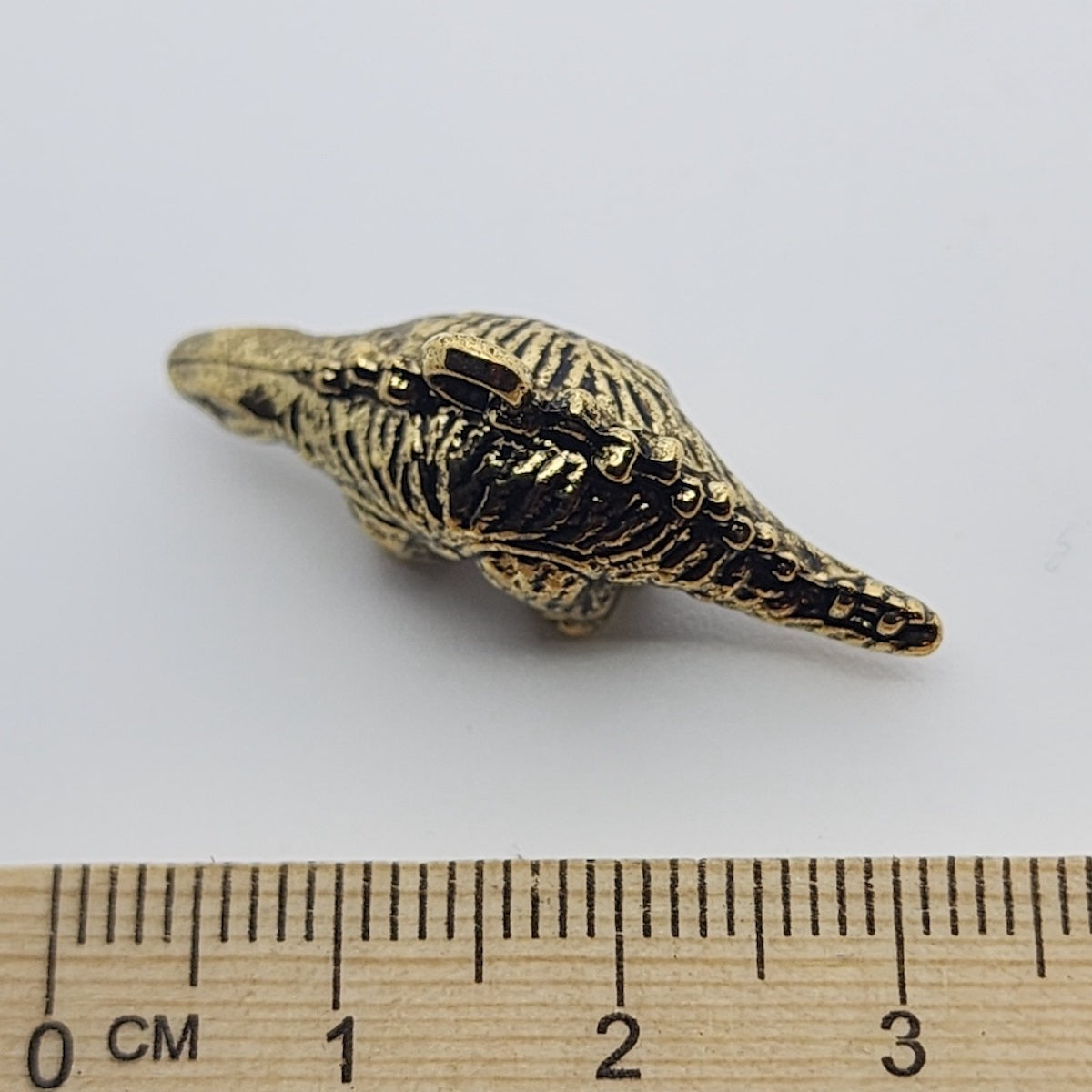 Dinosaur (25) - Antique Gold - Vintage Metalised Charms
