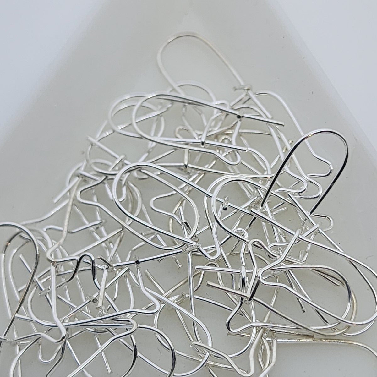 13mm Kidney Ear Wires (50) - Silver