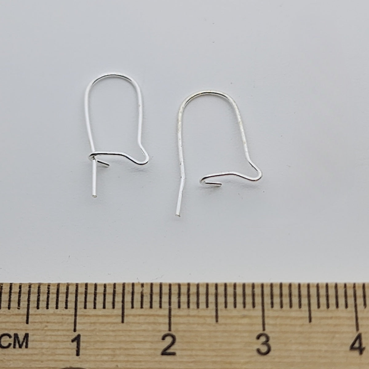13mm Kidney Ear Wires (50) - Silver