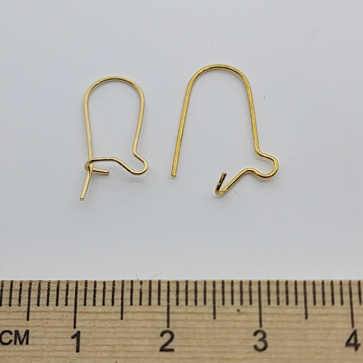 13mm Kidney Ear Wires (50) - Gold