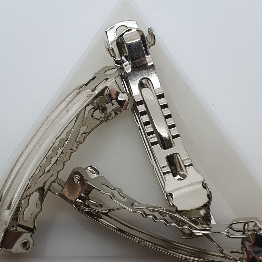 45mm Hair Barrette (5) - Platinum