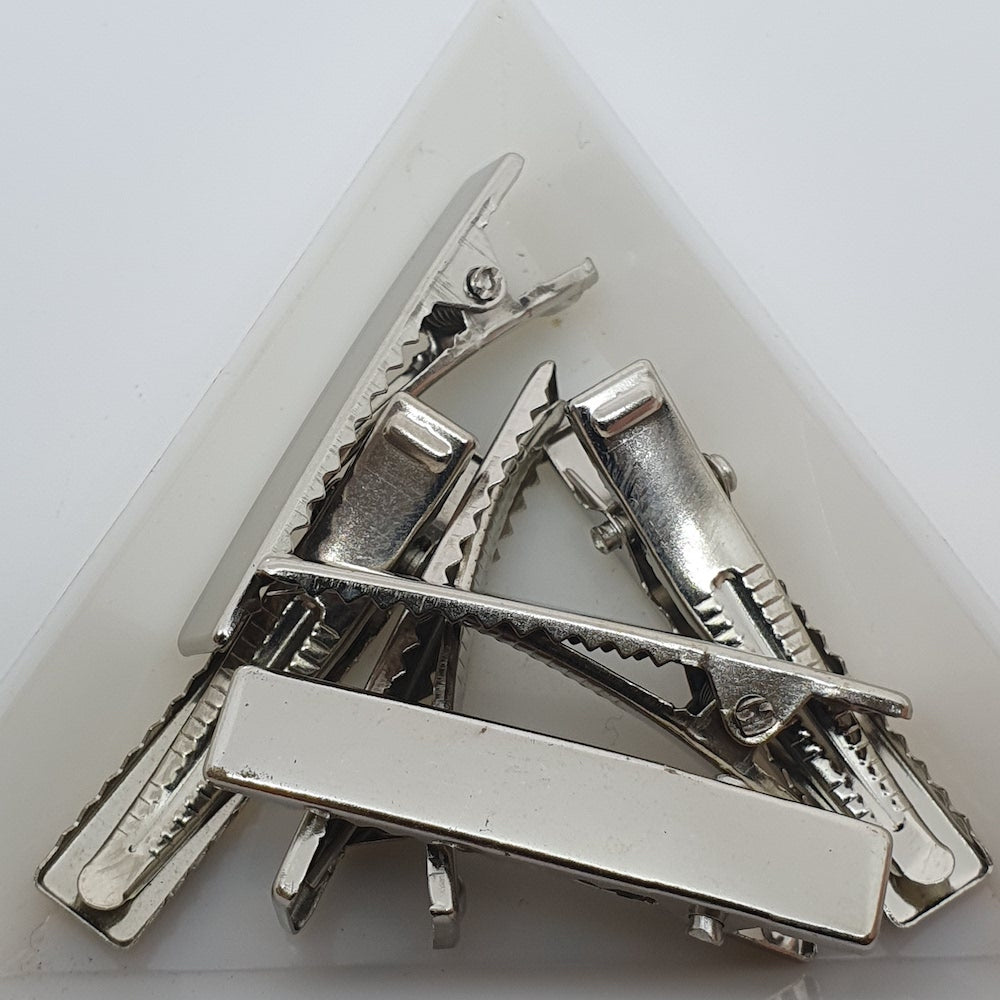 30mm Alligator Clip (25) - Platinum