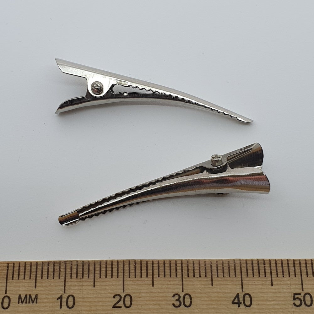 40mm Alligator Clip (25) - Platinum