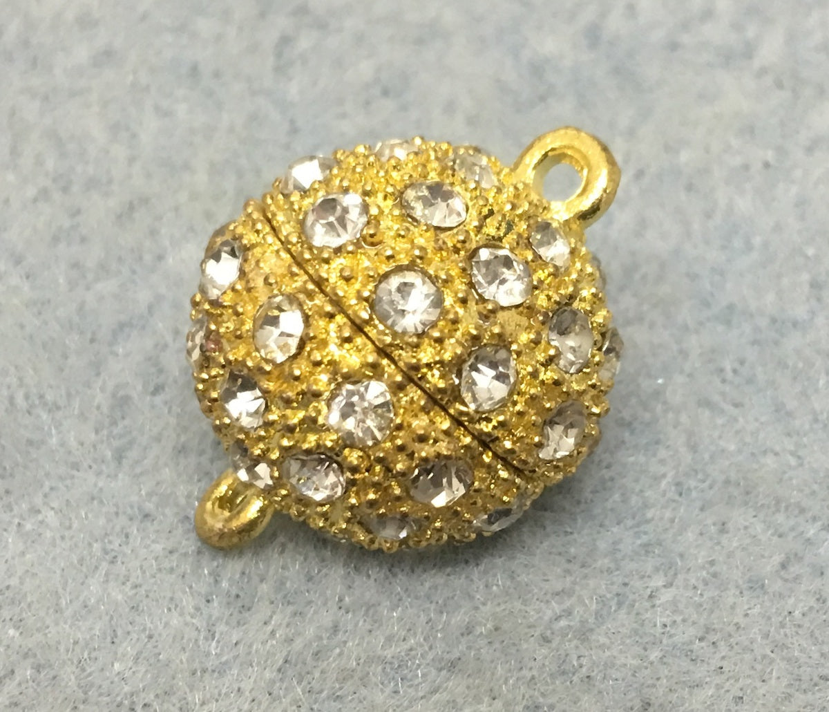 20mm Magnetic Diamante Clasp - Gold