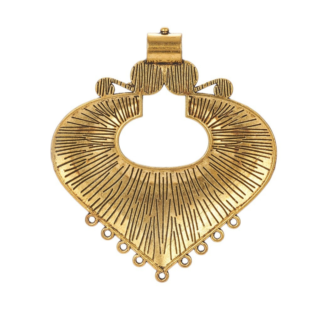 Pendant Heart Chandelier (1) - Antique Gold