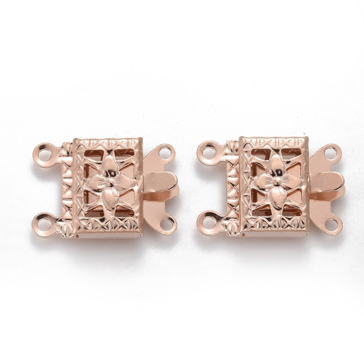 2-Loop Clasp - Rose Gold