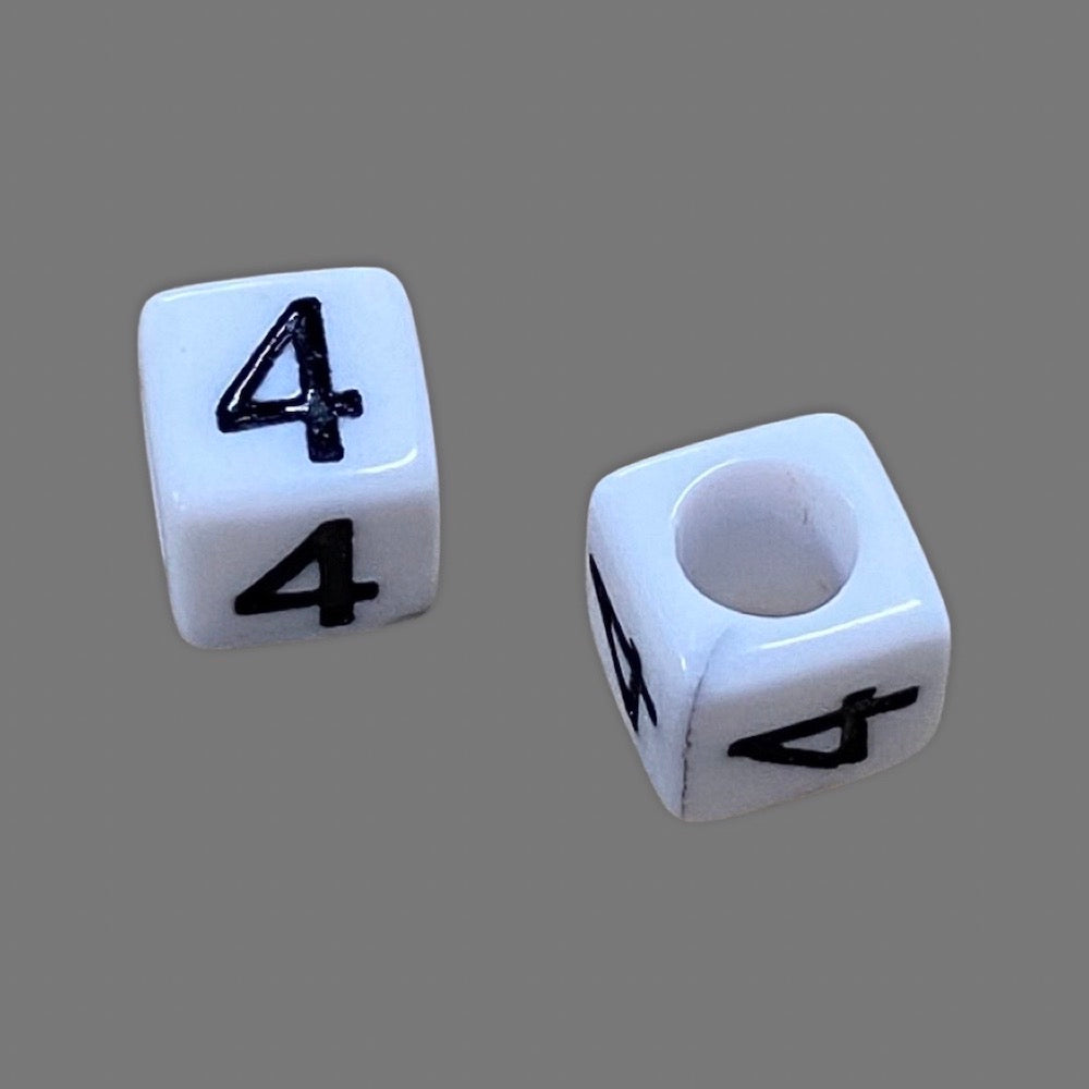 Number Beads (Cubes) - 4