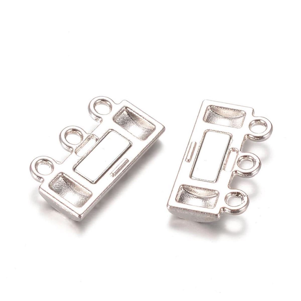 Magnetic 3-Strand Clasp - Platinum