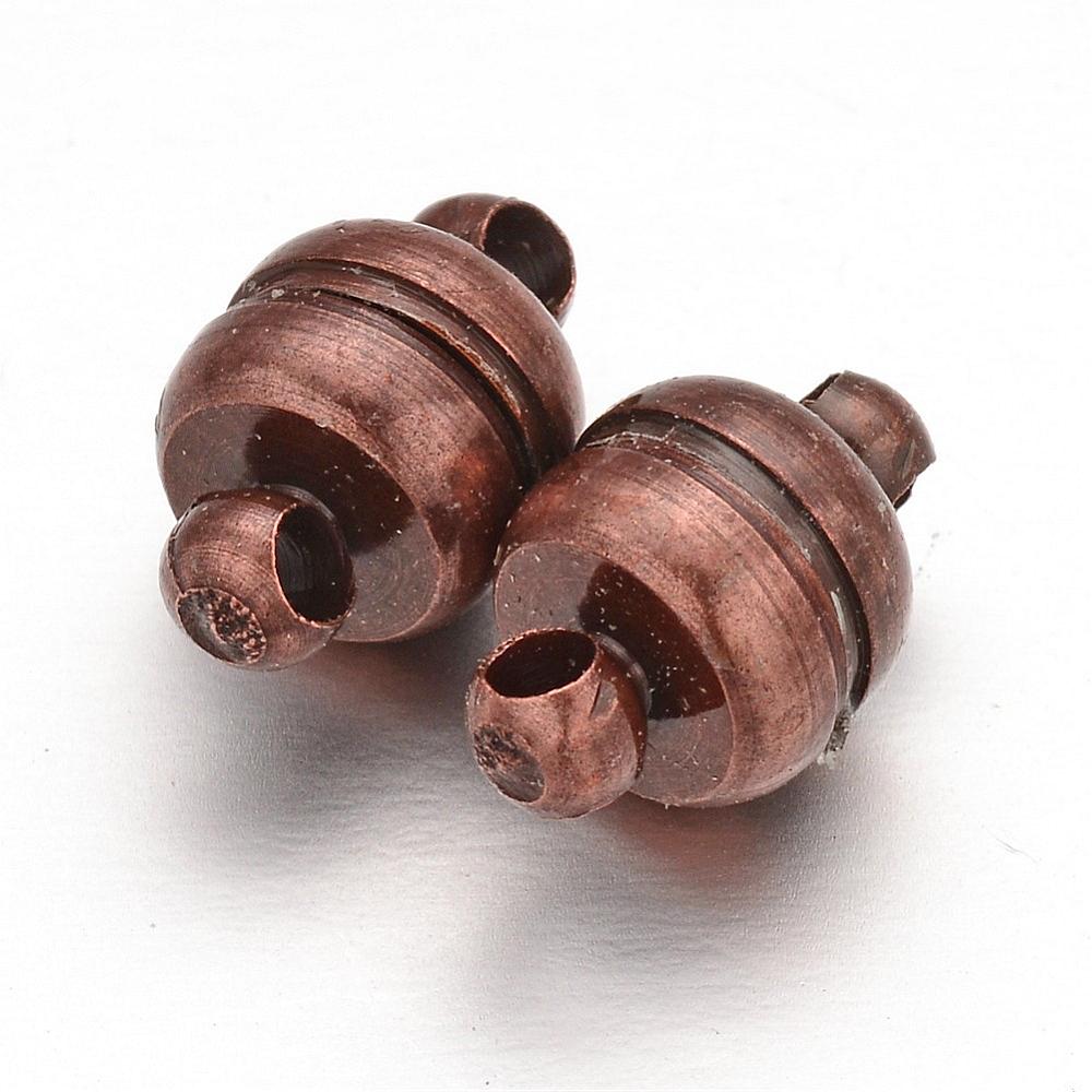 7x11mm Magnetic Clasps (5) - Ancient Brass
