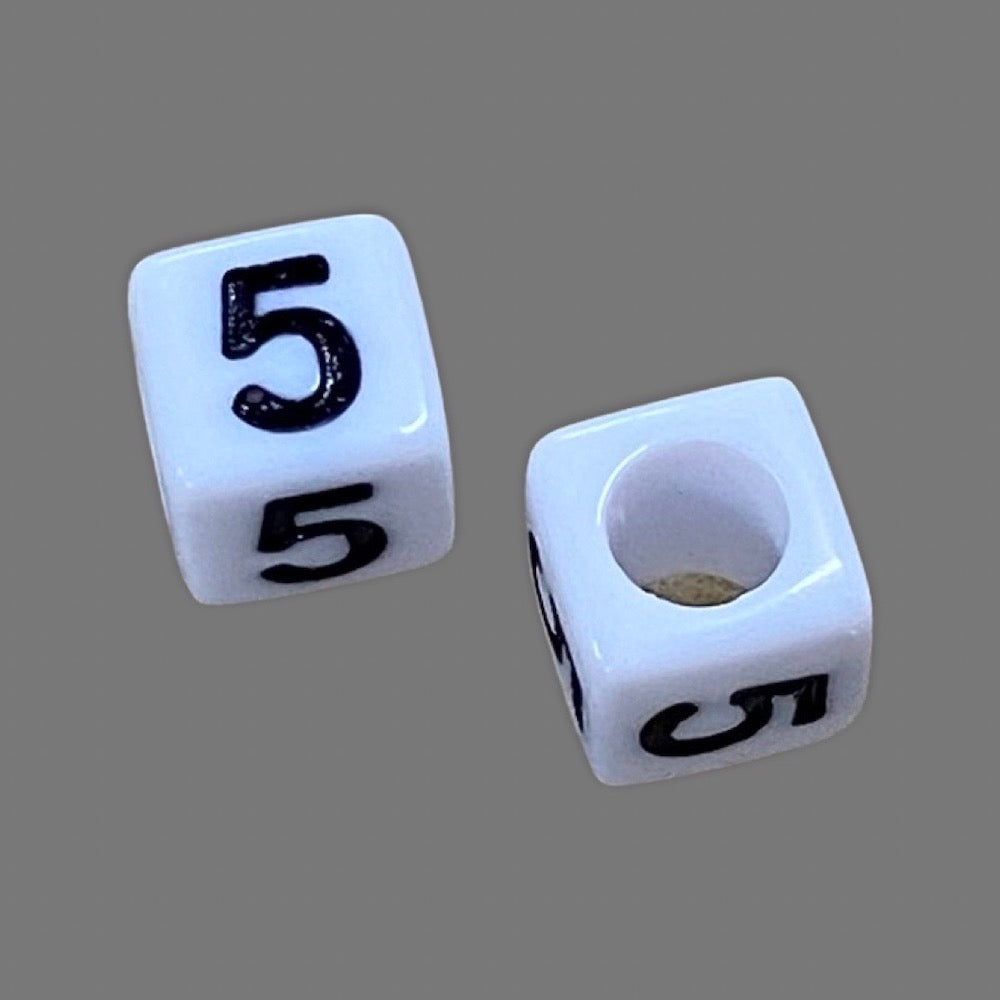 Number Beads (Cubes) - 5
