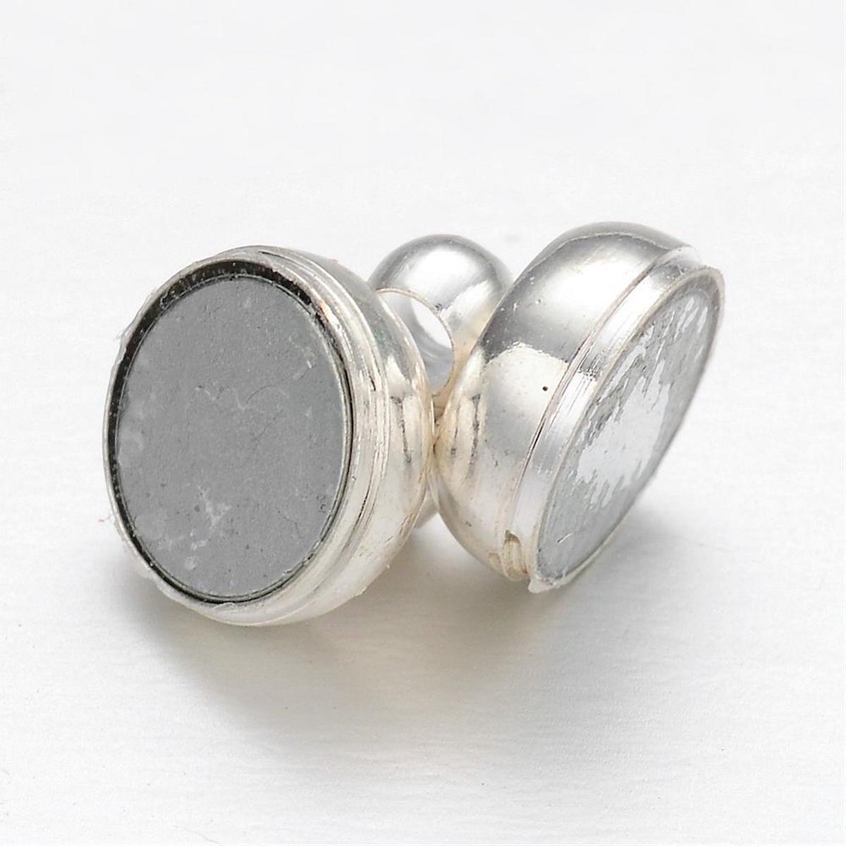 7x11mm Magnetic Clasps (5) - Silver