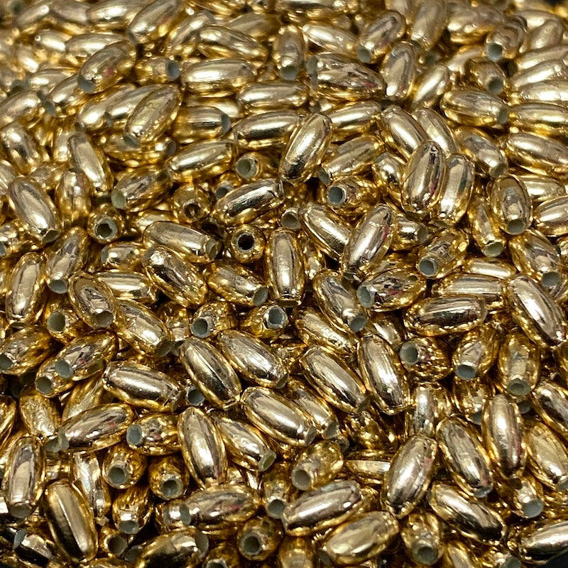5x2.5mm Rice Beads (500) - Gold - Acrylic