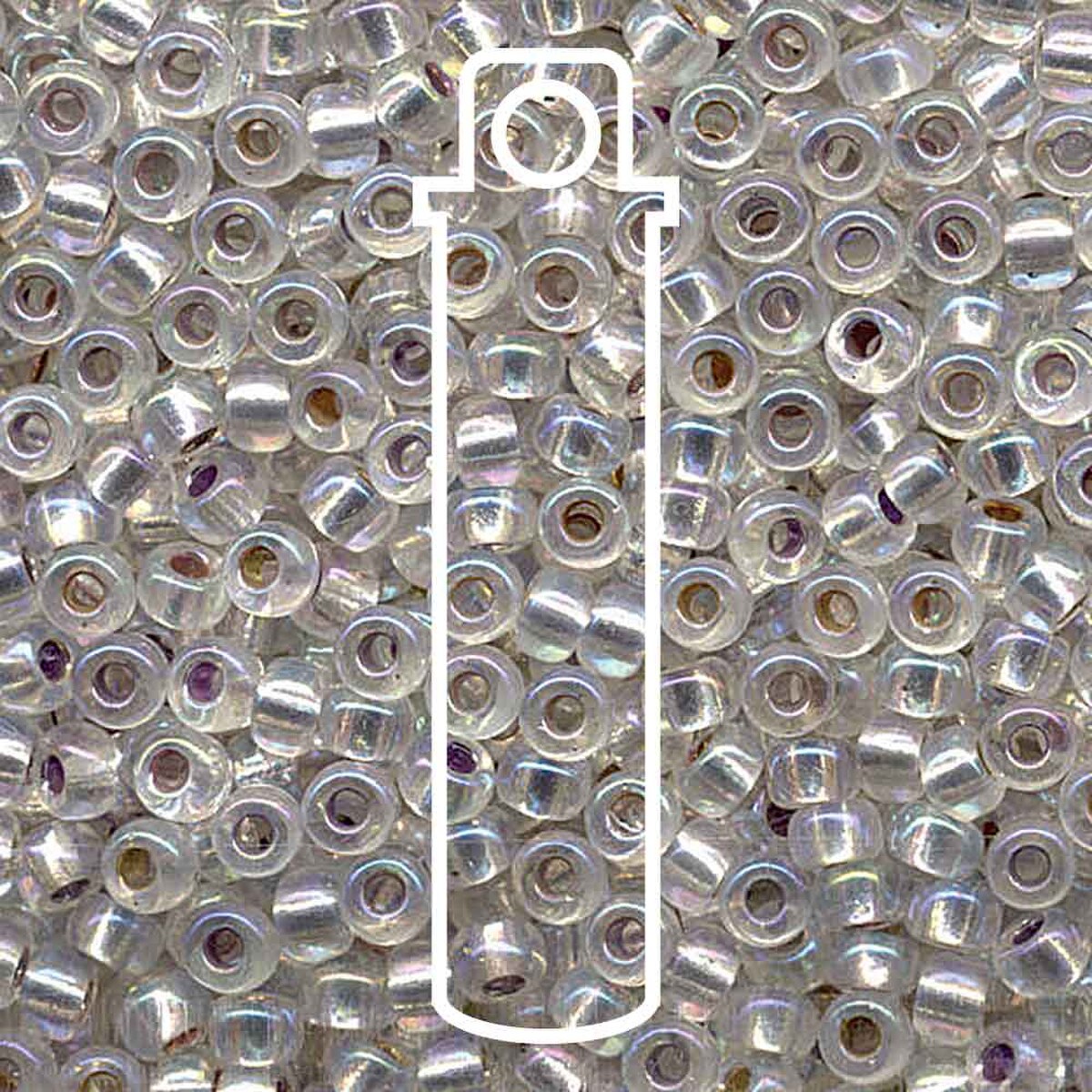 6/0 (#91001) Crystal AB Silverlined - 20g Tube