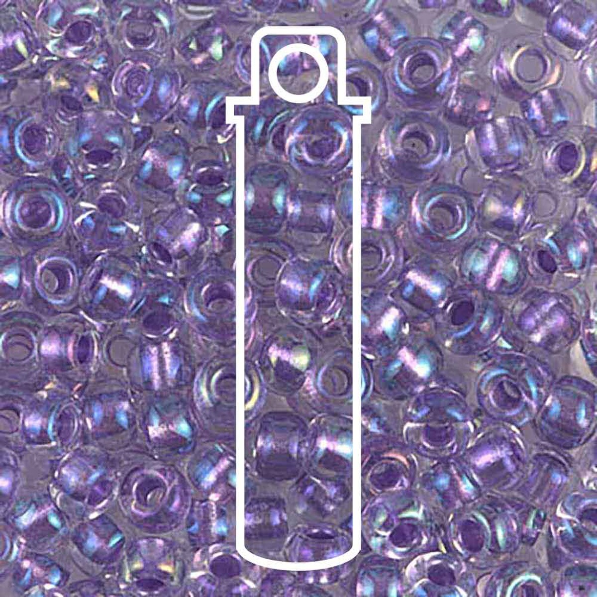 6/0 (#92607) Sparkling Purple Lined Crystal - 20g Tube