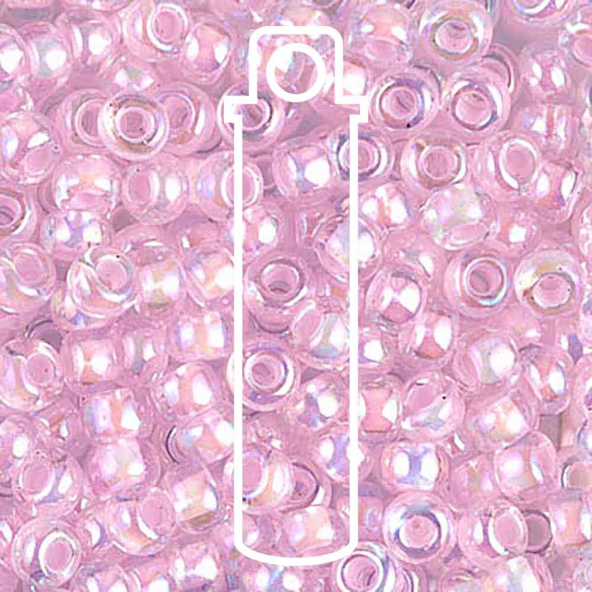 6/0 (#9272) Pink Lined Crystal AB - 20g Tube