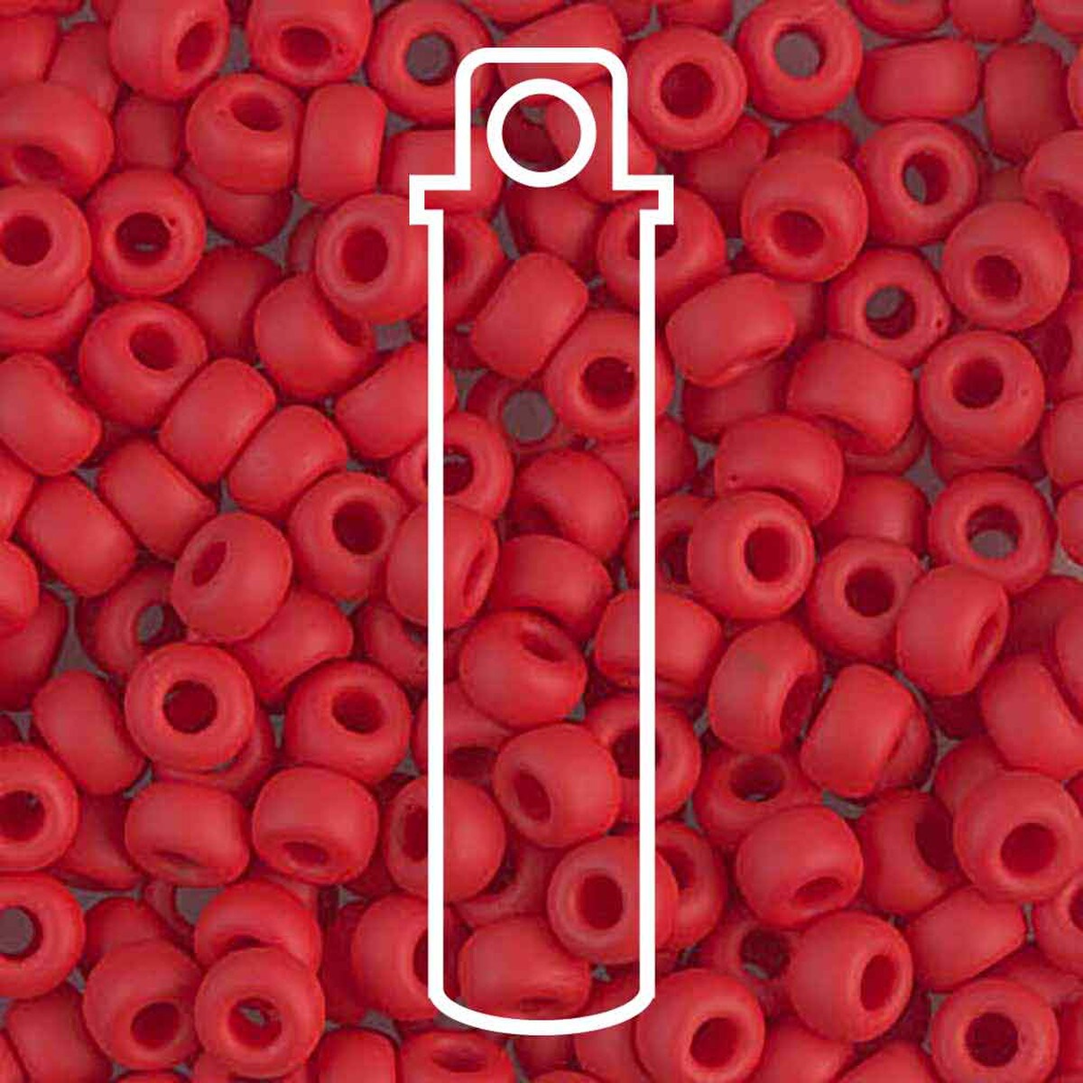 6/0 (#9408F) Red Matte Opaque - 20g Tube