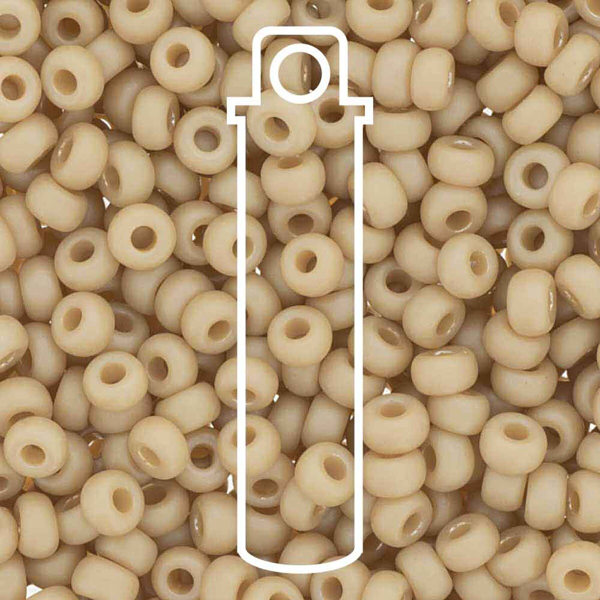 6/0 (#94691) Frost Opaque Glaze Rainbow Ivory - 20g Tube