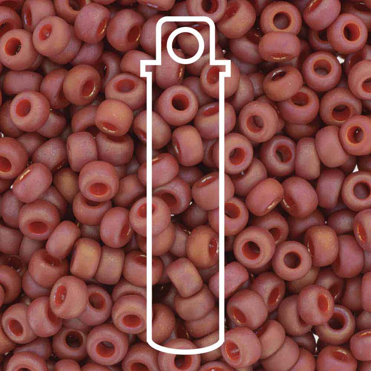 6/0 (#94695) Frost Opaque Glaze Rainbow Cardinal - 20g Tubes