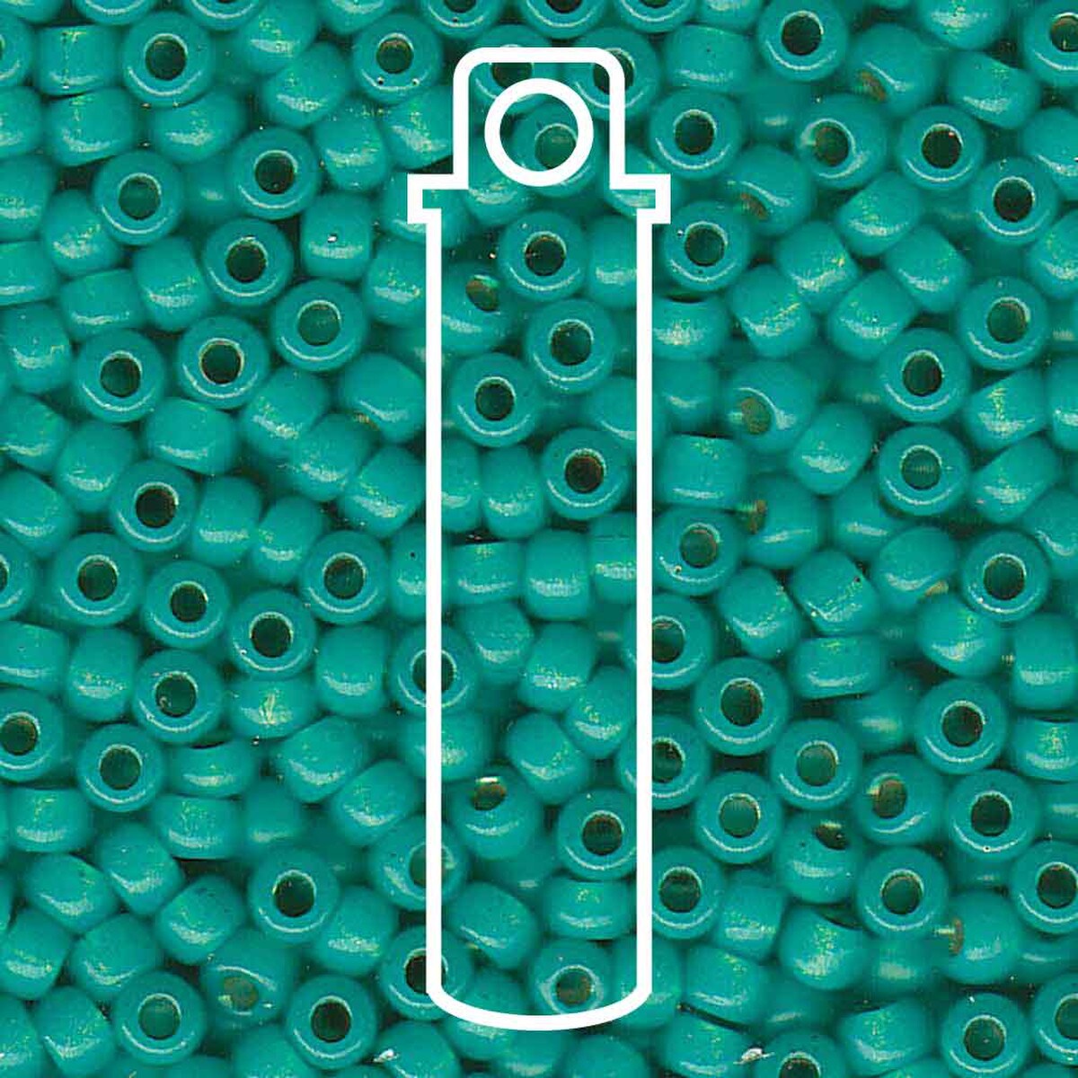 6/0 (#9572) Dyed Silverlined Seafoam Alabaster - 20g Tube