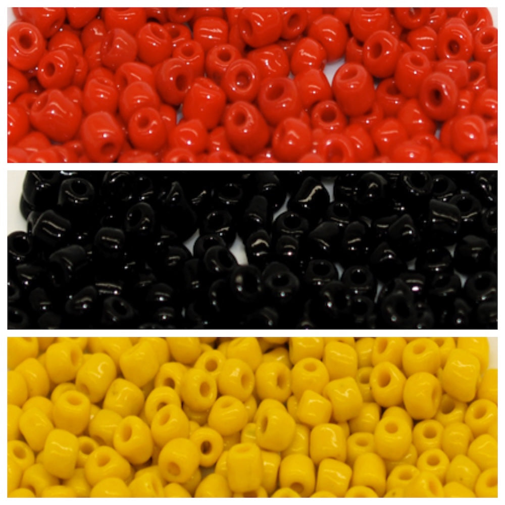 6/0 Glass Seed Beads (150 grams) - NAIDOC Week Aboriginal