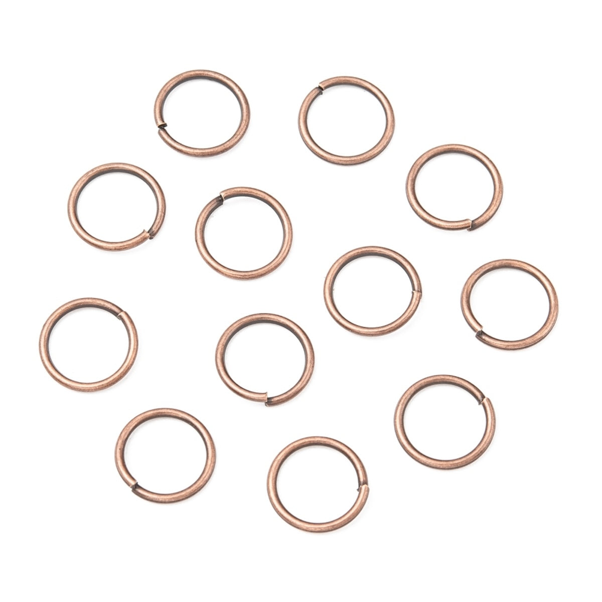 10x1mm Jumprings (100) - Ancient Brass
