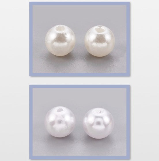 6mm Acrylic Pearls (100) - White