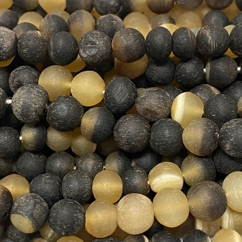 7~8mm Horn Beads - Round - (1 Strand)