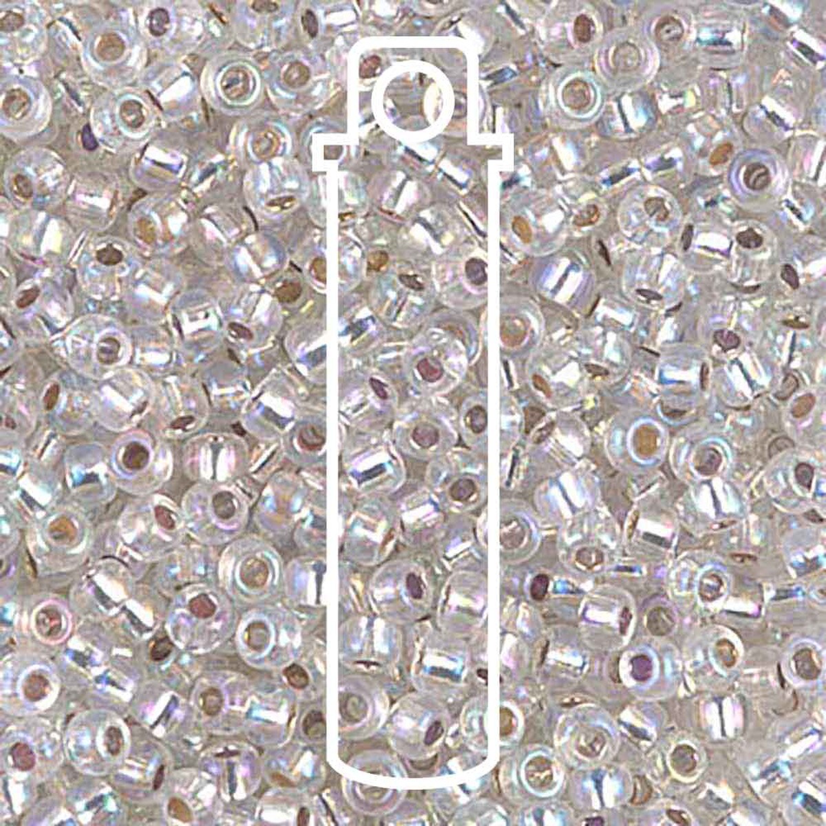 8/0 (#91001) Crystal AB Silverlined - 22g Tube