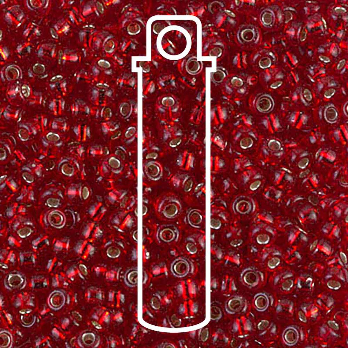 8/0 (#911) Ruby Silverlined - 22g Tube