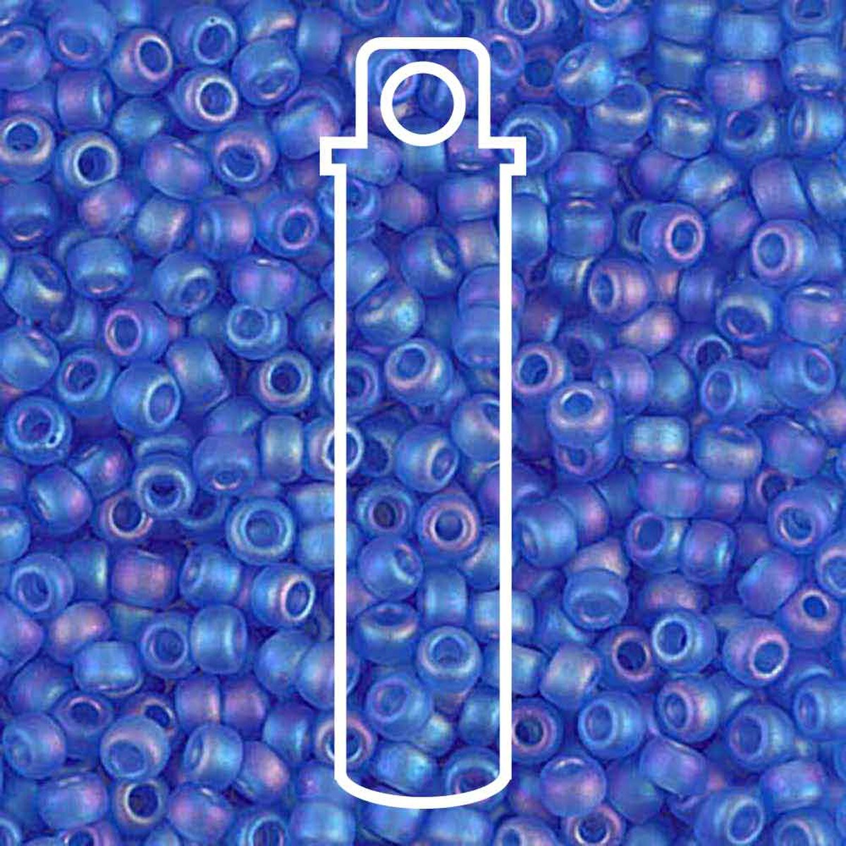 8/0 (#9150fr) Matte Transparent Sapphire AB - 22g Tube