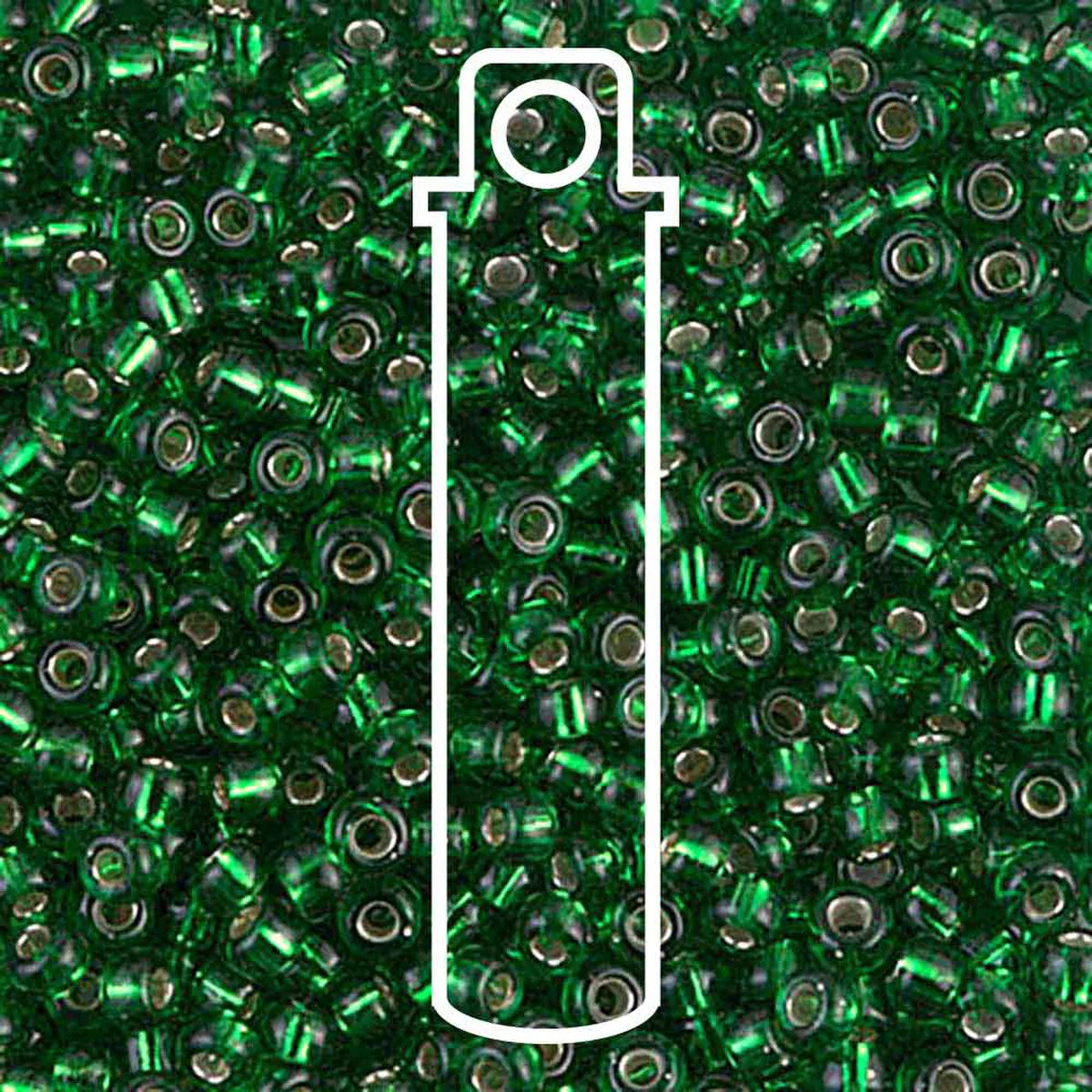 8/0 (#916) Green Silverlined - 22g Tube