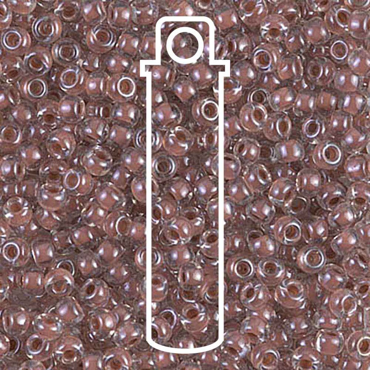 8/0 (#9224) Cocoa Lined Crystal - 22g Tube