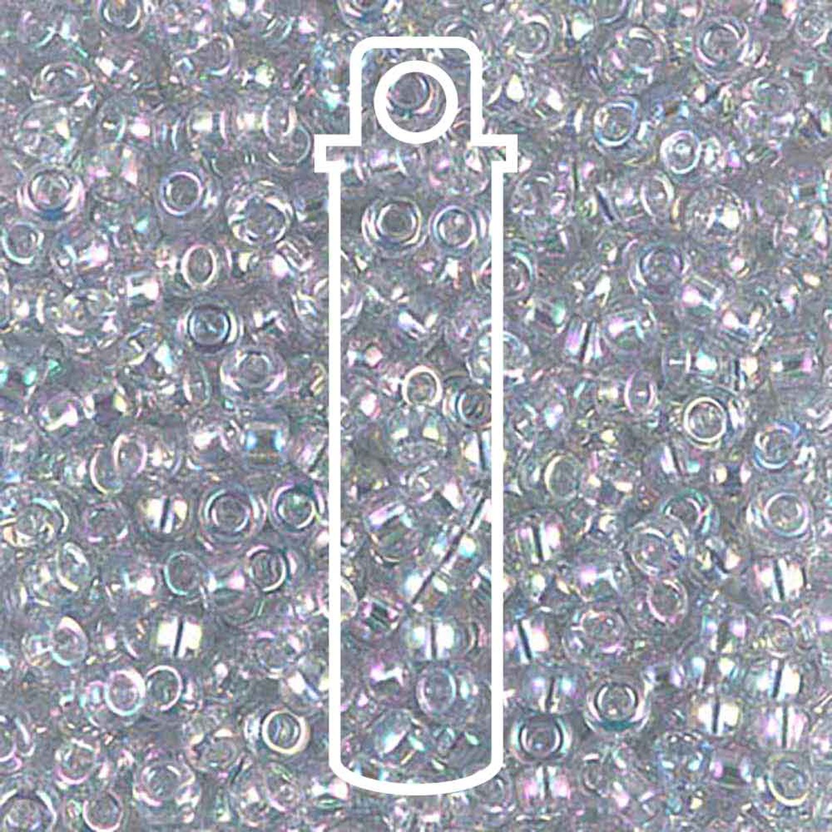 8/0 (#92443) Transparent Light Blue Gold Lustre - 22g Tube