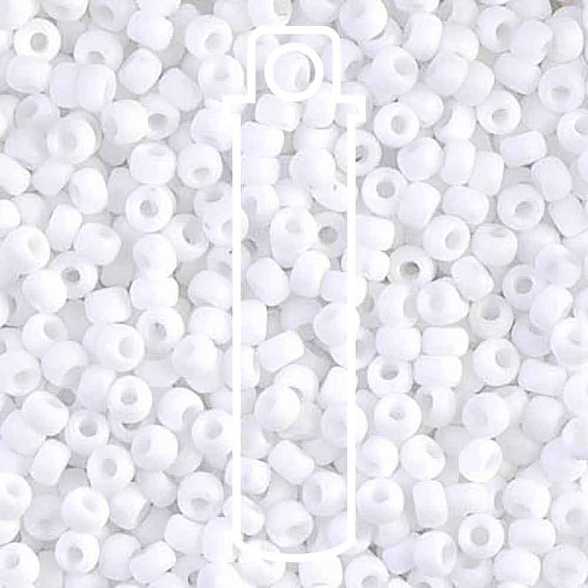 8/0 (#9402f) White Opaque Matte - 22g Tube