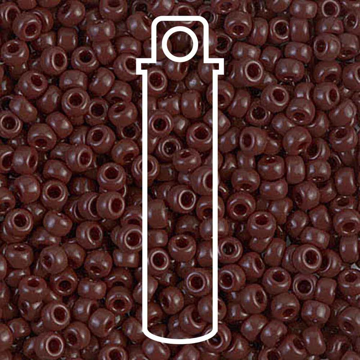 8/0 (#9409) Chocolate Brown Opaque - 22g Tube