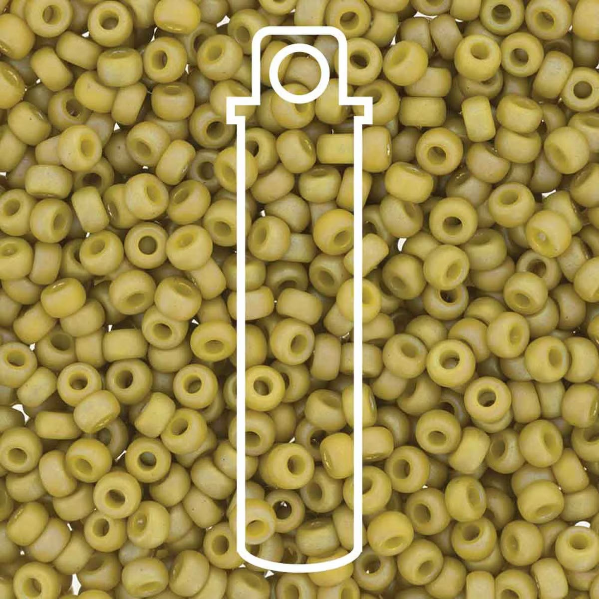 8/0 (#94693) Frost Opaque Glaze Rainbow Pistachio - 22g Tube