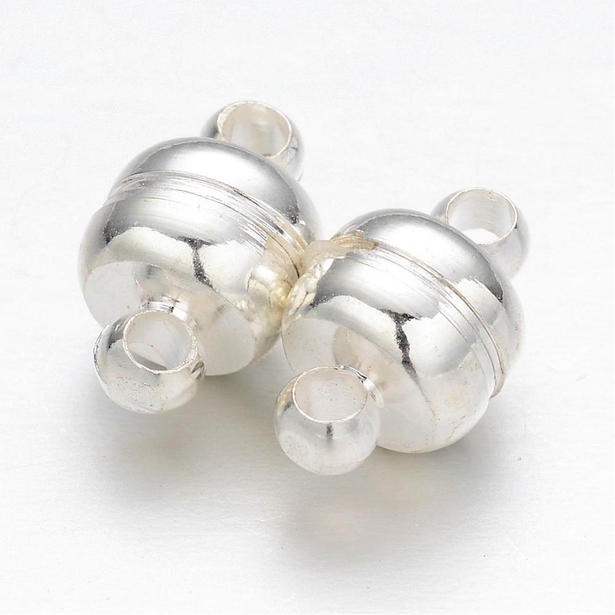 7x11mm Magnetic Clasps (5) - Silver