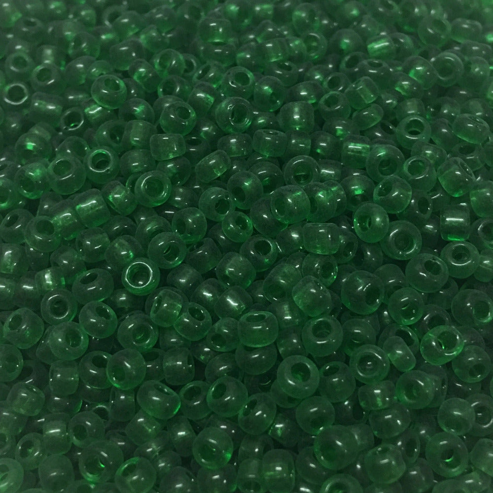 Christmas Green - 8/0 Transparent (50g) - Seed Beads