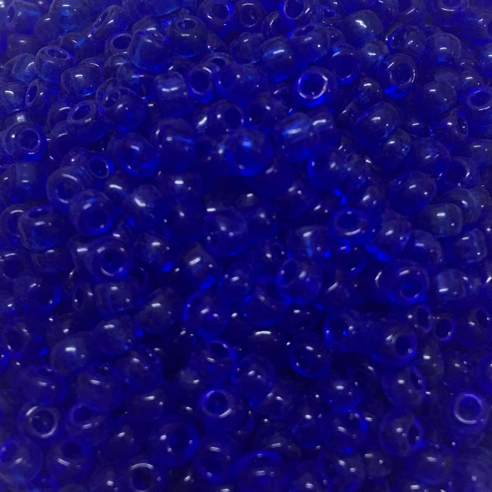 Dark Blue - 8/0 Transparent (50g) - Seed Beads