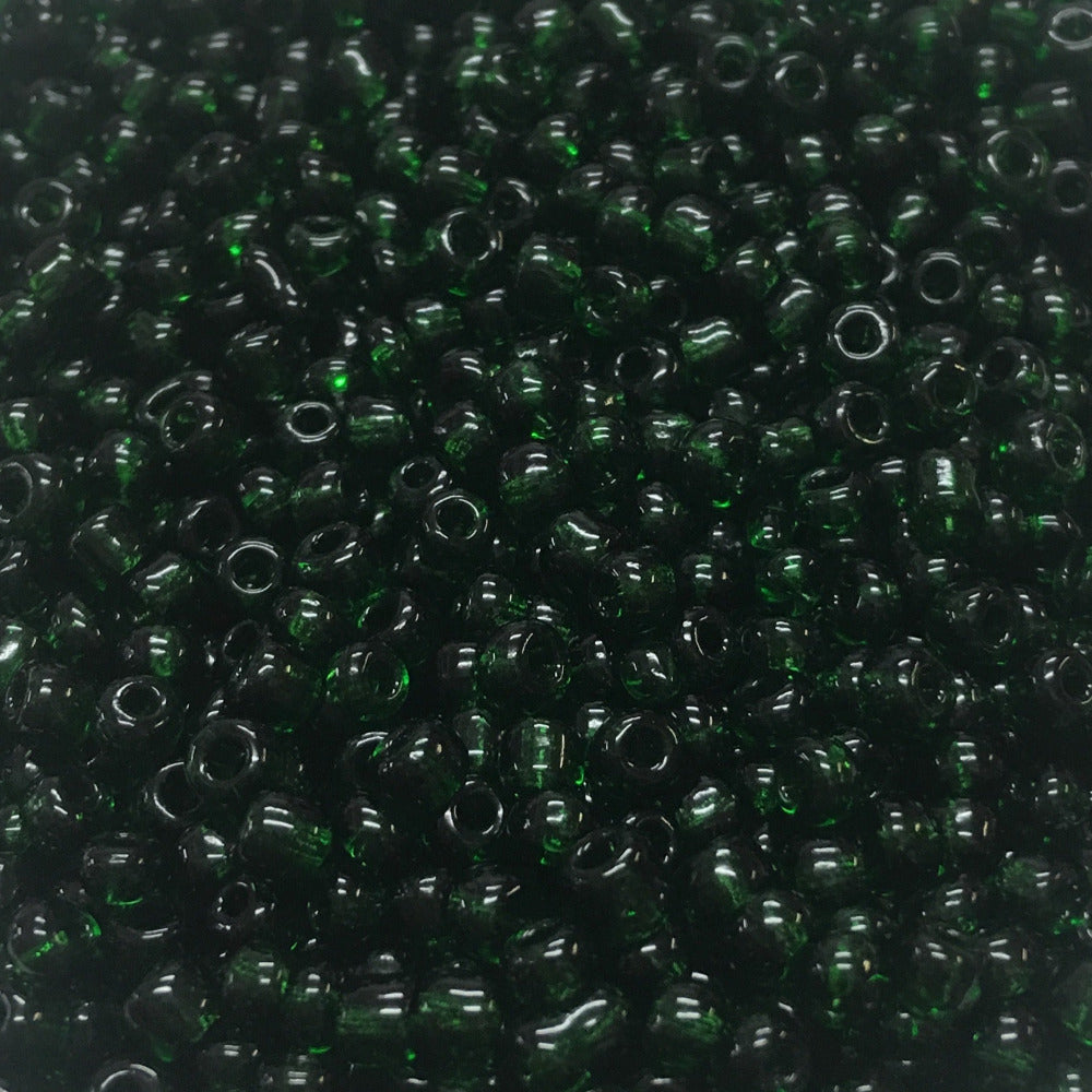 Forest Green - 8/0 Transparent (50g) - Seed Beads