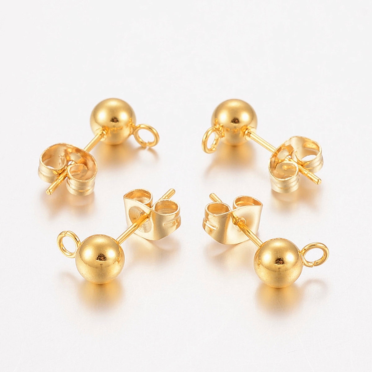 5mm Studs (10) - 24kt Gold Filled