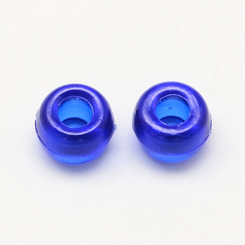 Sapphire Blue Transparent (100) - Acrylic Pony Beads