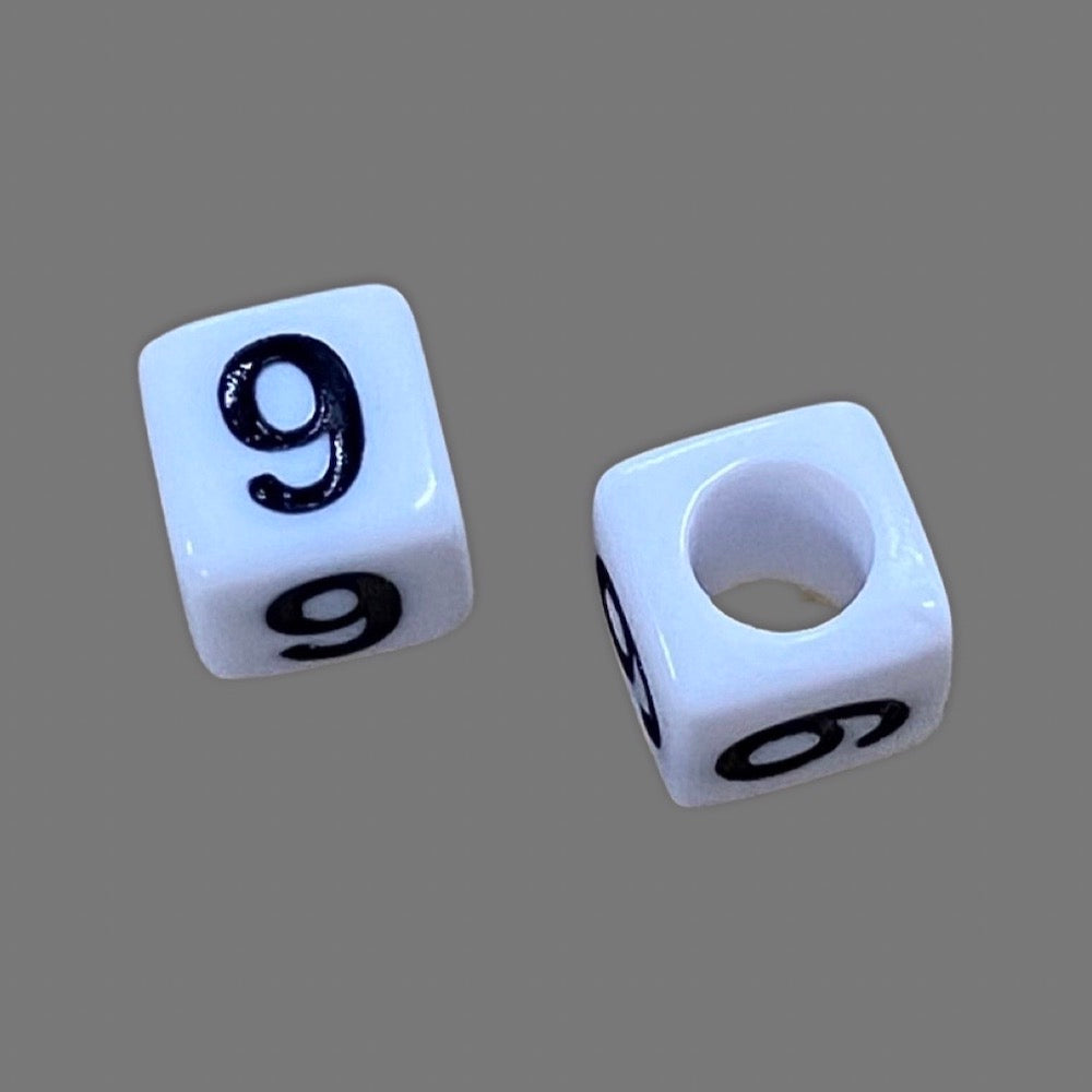 Number Beads (Cubes) - 9