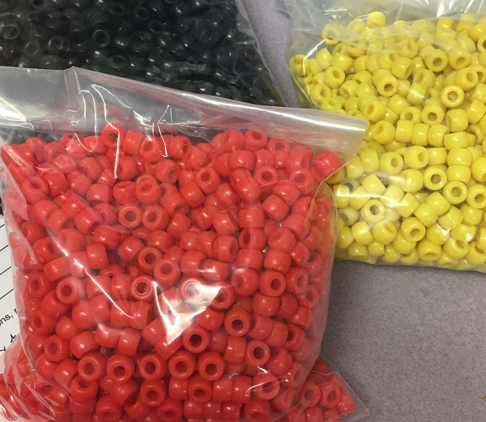3,000 x 9mm Pony Beads - NAIDOC Aboriginal Supplies