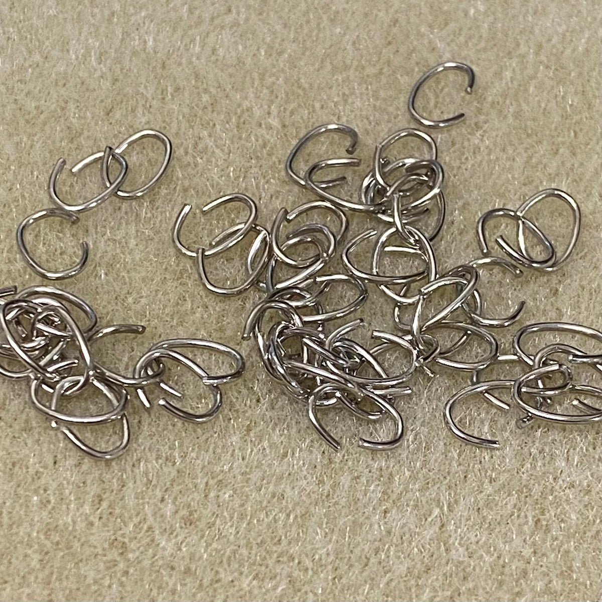 9x6mm Oval Jumpring - Nickel (50)