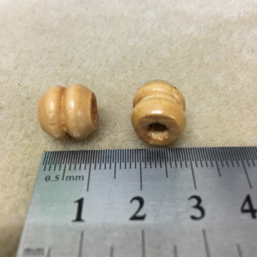 11x11mm Wood Beads (25) - Light