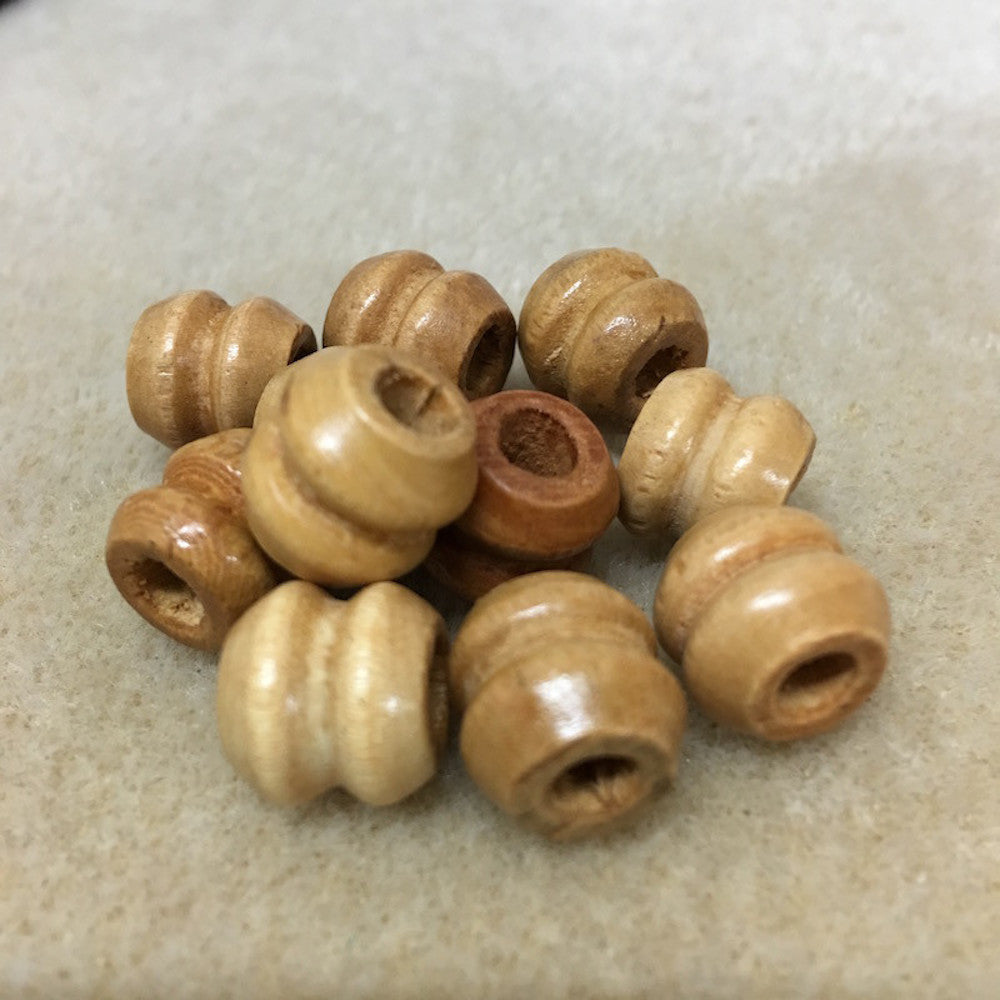 11x11mm Wood Beads (25) - Light