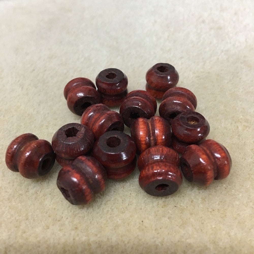 11x11mm Wood Beads (25) - Dark